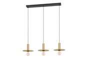 Lamper - EGLO ESCANDELL langbordspendel, sort/børstet messing - 900732