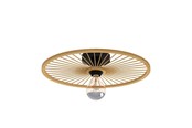 Lamper - EGLO Leominster Loft/Væg E27 Bambus - 43883
