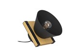 Lamper - EGLO Maccles Bord E27 Sort/Natur - 43959