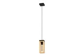 Lamper - EGLO NAFFERTON pendel, sort/træ - 43743