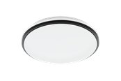 Lamper - EGLO PINETTO plafond Ø340 mm, 4000K, IP44, hvid/sort - 900366