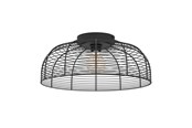 Lamper - EGLO ROUNDHAM pendel Ø450 mm, sort/børstet messing - 43964