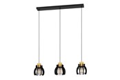 Lamper - EGLO Stillington 1 Langbord 3Xe27 Sort/Natur - 43925