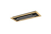 Lamper - EGLO TIRRENARA Loftlampe med fjernbetjening 780x305 mm, sort/brun - 900604