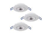 Lamper - EGLO Zujar Indbyg Sæt Ø90 3X340Lm Hvid - 75763