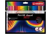 Hobby artikler - STABILO  Pen 68 ARTY,  sæt med 30 pensel penne - 204032