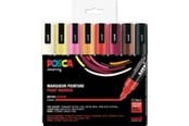 Hobby artikler - POSCA marker sæt PC-5M, 8 ass. Warm farver - 401644