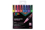 Hobby artikler - POSCA marker sæt PC-3M, 8 ass. farver, Glitter - 401627