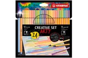Hobby artikler - STABILO  Pen 68/88 Arty,  sæt med 24 penne i 12 farver - 204087