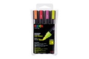 Hobby artikler - POSCA marker sæt PC-5M, 4 ass. farver, neon - 401623
