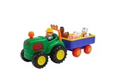 Babylegetøj - Happy Baby Traktor med Vogn og Dyr - 502038