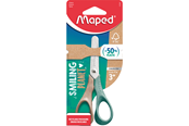 Skrivebordstilbehør - Maped Smiling Planet saks, 12 cm, dele af træfiber - 472020