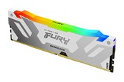 RAM - Kingston FURY Renegade RGB DDR5-6400 - 16GB - CL32 - Single Channel (1 pcs) - Intel XMP - Hvid med RGB - KF564C32RWA-16