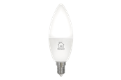 Smart Home - Deltaco LED-lampe, E14, Wi-Fi 2,4GHz, 4.5W, 385lm, dæmpbar, 2700K-6500K, 220-240V, hvid - SH-LE14CCTC