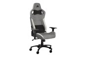 Gamer Stol - Corsair T3 RUSH - gaming chair - fabric - grey white Gamer Stol - Stof - Op til 120 kg - CF-9010058-WW