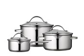 Gryder - Funktion Pot set with lid 6 pieces 18/8 steel - 200168