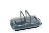 Bageplader, Bradepander & Riste - Funktion Bageplade Baking pan with lid 36.0x23 cm grey - 224463