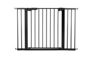 Baby Udstyr - BabyDan Premier sikkerhedsgitter med 5 forlængere, sort, 105,5-112,8 cm - 60116-2695-01