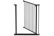 Hunde - BabyDan Scandinavian Pet Design Hundegitter sektion med låge ekstra højt sort - 500972
