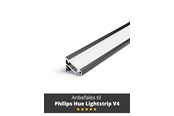 Smart Home - Light Solutions Aluminum profile - Model C for Philips Hue and WiZ - Black - 5714255008098