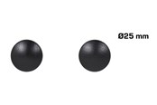 Beslag & hængsler - Home>it Wooden Knob Ø25 mm Oak Black 2-pack - 12815