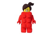 Dukke, bamse og udstyr - Euromic Lego Klods pige plys bamse, H 33 cm - 4014111-342160