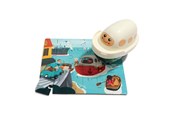 Puslespil - TOPBRIGHT Wooden Jigsaw Puzzle Harbor with Steamer 24st. Wood - 130912