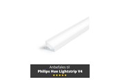 Smart Home - Light Solutions Aluminum profile - Model C for Philips Hue and WiZ - White - 5714255008081
