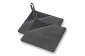 Køkkentilbehør - Pillivuyt Potholder 20.5 x 20.5 cm 2 pcs. black canvas/leather - 29576