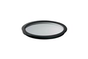 Køkkentilbehør - Rösle Glass lid 20 cm Clear/Black Glass/Silicone - 22556