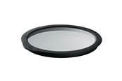 Køkkentilbehør - Rösle Glass lid 28 cm Clear/Black Glass/Silicone - 22558