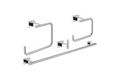 Badeværelsestilbehør - Grohe Essentials Cube tilbehørssæt 4-i-1 krom - 40778001