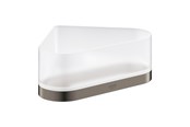 Badeværelsestilbehør - Grohe election Bakke til hjørne med holder børstet hard graphite - 41038AL0