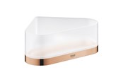 Badeværelsestilbehør - Grohe Selection Bakke til hjørne med holder poleret warm sunset - 41038DA0