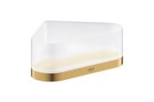 Badeværelsestilbehør - Grohe Selection Bakke til hjørne med holder børstet cool sunrise - 41038GN0