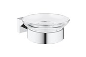 Badeværelsestilbehør - Grohe Essentials Cube Sæbeskål med holder krom - 40754001