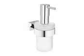 Badeværelsestilbehør - Grohe Essentials Cube Sæbedispenser med holder krom - 40756001