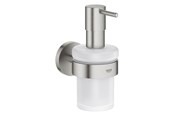 Badeværelsestilbehør - Grohe Essentials Sæbedispenser med holder supersteel - 40448DC1