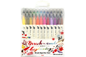 Skrive- og Tegneværktøjer - Pentel SESW30C-24 Brush Sign Pen Twin - SESW30C-24