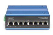 Switch - DIGITUS 8-Port Gigabit Ethernet Industrial Network PoE Switch - DN-651121