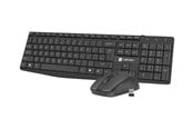 Tastatur - Natec Squid - keyboard and mouse set - 2in1 - US - black - Tastatur & Mus sæt - Amerikansk engelsk - Sort - NZB-1989