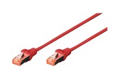 Netværkskabel - DIGITUS patch cable - 50 cm - red RAL 3020 - 0.5m - DK-1644-005/R
