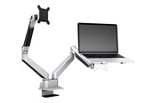 Skærmholder - Multibrackets M VESA Gas Lift Arm Dual Arm w. Laptop Holder - 7350105211904