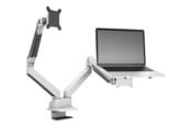 Skærmholder - Multibrackets M VESA Gas Lift Arm Dual Arm w. Laptop Holder - 7350105211898