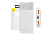 Powerbank - Baseus Bipow 10000mAh 20W - White Powerbank - Hvid - 10000 mAh - PPBD050502