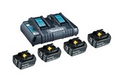 Akku & Lader - Makita battery charger - with battery - 4 - Li-Ion - 199483-0