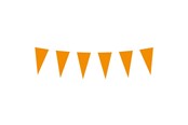 Legetøj - Boland Paper Flag Line Orange 10mtr. - 61814