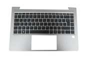 Tastatur - HP - notebook replacement keyboard - Nordic - with top cover - Bærbar tastatur - til udskiftning - Nordisk - Sølv - M23769-DH1