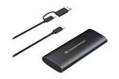 Harddisk - tilbehør - Conceptronic DANTE04B - storage enclosure - dual protocol - M.2 Card (PCIe NVMe & SATA) / SATA SSD - USB-C 3.2 (Gen 2) - DANTE04B