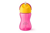 Baby Udstyr - Philips Avent Drikkedunk med sugerør - pink/gul - 300 ml - SCF798/02 - SCF798/02